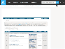 Tablet Screenshot of forum.bodybuilding.com