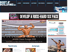Tablet Screenshot of bodybuilding.gr